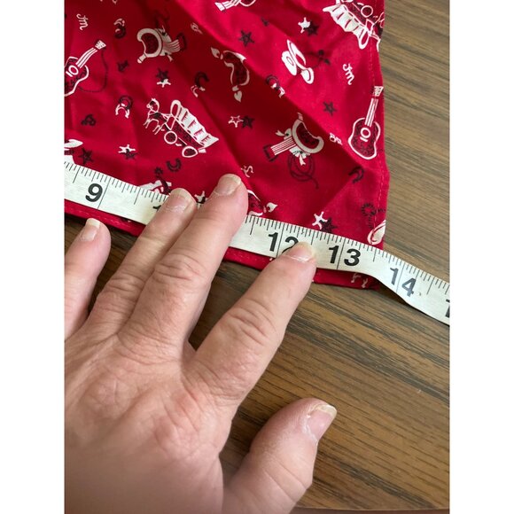 Cow napkin rings with red cowboy decor napkins set of four - Picture 7 of 8